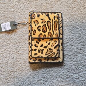 Myra Wallet Leopard Print Wallet - Tan and Black